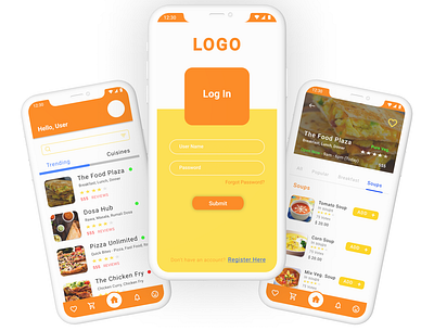 Food Order and Delivery android android app design app design graphic design ios app design ui