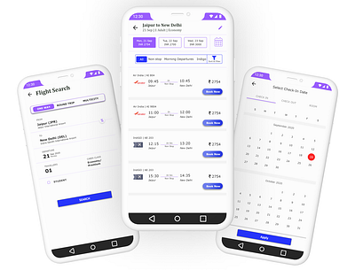 Flight Search and Booking android app design design graphic design ios app design logo ui