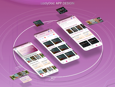 LadyDoc Healthcare App android android app design app branding design graphic design ios app design logo ui