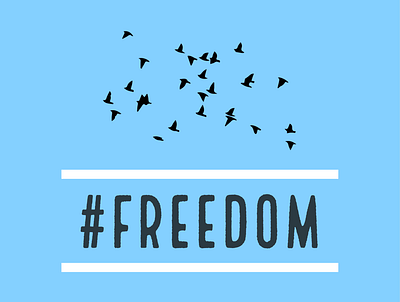 #Freedom design fly freedom illustrator text typography