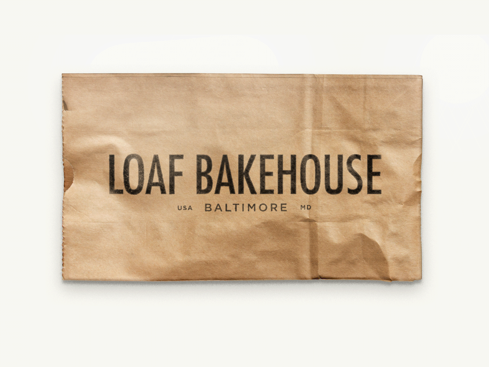 Loaf Bakehouse Packaging badge bag stamp bakery baltimore retro type stamp sticker design stickers typography