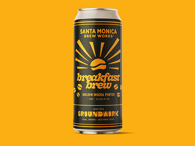 Breakfast Brew Golden Mocha Porter | Beer Label
