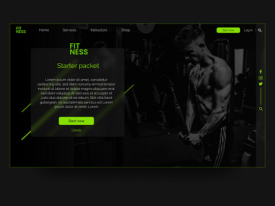 FITNESS Website UI design