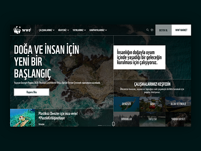WWF Turkey Website UI Design [Restyle] design redesign restyle ui uiux ux website website design wwf