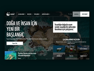 WWF Turkey Website UI Design [Restyle]