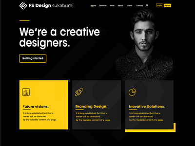 Fs design web concept UI/UX web design website uiux website