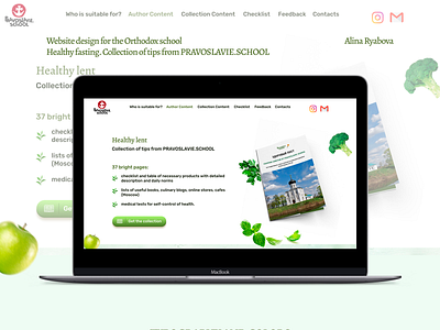 Landing page for the Orthodox school Healthy fasting