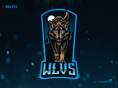 WOLVES Mascot Logo design illustration illustrator logo logodesign mascotlogo photoshop wolf wolves