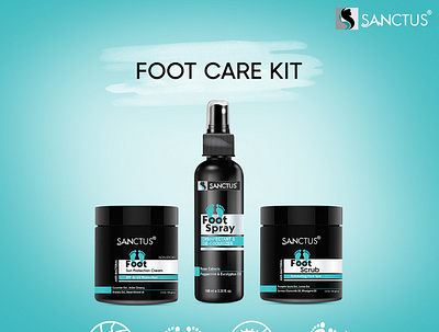 Foot Care Kit - Sanctus Foot Scrub & Sun Protection Cream