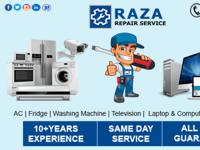 Raza Repair Service air conditioner fridge laptop repair washing machine