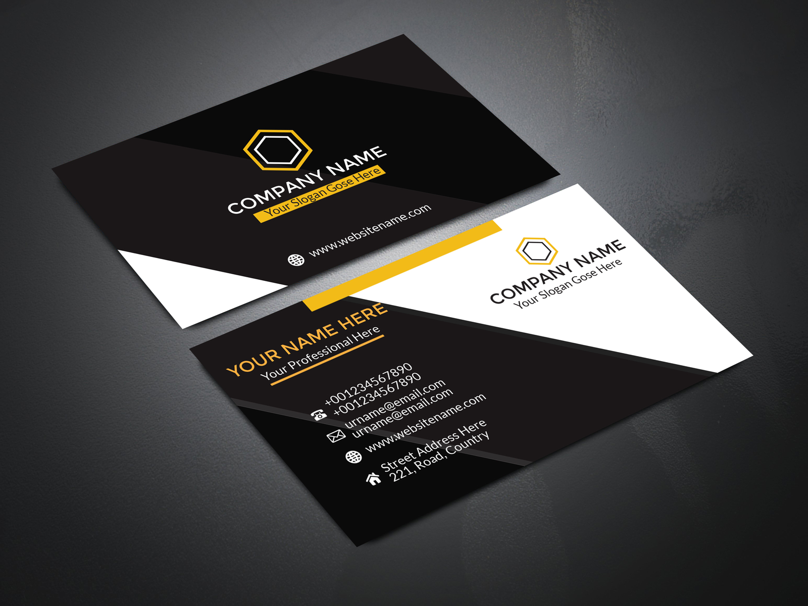 Minimal Business Card Design by Bishajit Kumar on Dribbble