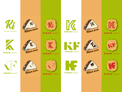 KF- Kiran Foods | Logo Design art branding design graphic design illustration illustrator logo typography ui vector