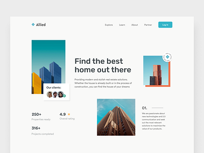 Web Concept for Allied Real Estate Agency