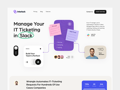Ticket Managing System Website design ui web design