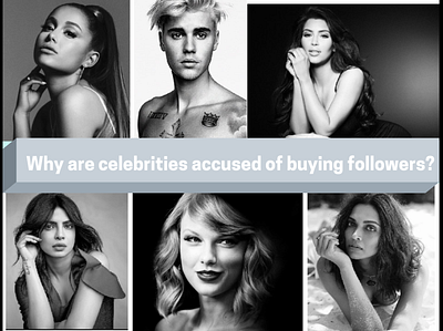 Why are celebrities accused of buying followers? instagram followers