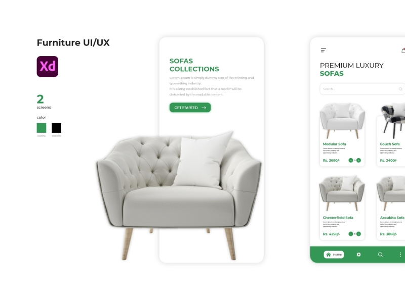 Furniture UI/UX by Dirghayu Joshi on Dribbble