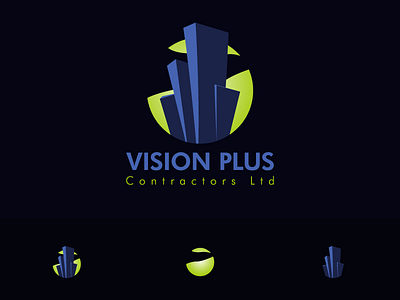 VISION PLUS branding brandmark building creative design favicon graphic design icon illustration logo logomark modren trend vector