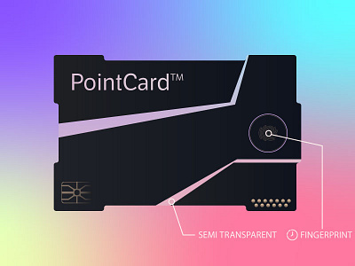 Point Card credit card debt card future future payment card graphic design payment card