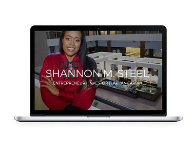 I AM SHANNON STEEL website on MacBookPro