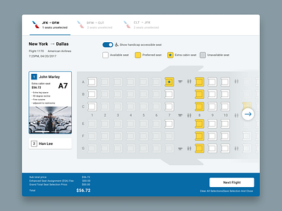 CheapOair Seatmap Widget