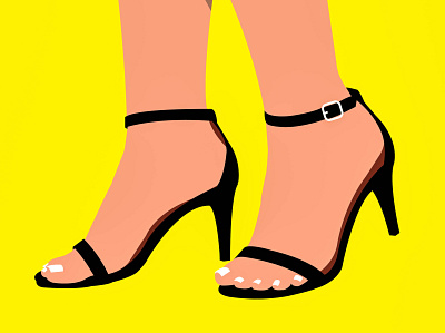 Ankle Strap Heels__Asifur Rahman ankle strap heels ankle strap heels design illustration ladies heels ladies heels legs