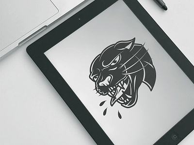 Panther Logo black logo panther