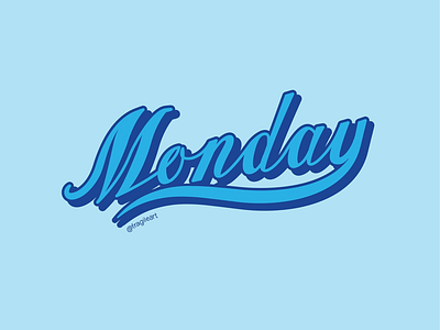 Blue Monday blue blue monday monday type typography