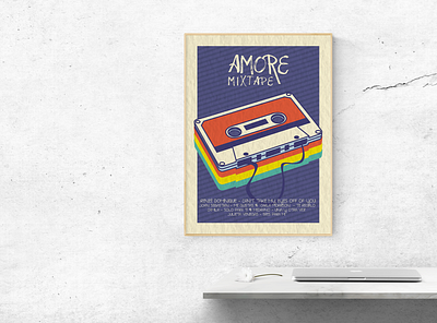 Amore Mix Tape art design illustrator love misxtape mix mixtape music