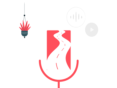 Una Voz Para El Camino art branding design illustrator ilustración podcasts vector