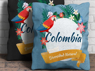 Colombia Natural Diversity branding design illustration papagayo