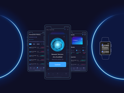 Crypto Wallet App app crypto dark mode graphic design ui wallet watch