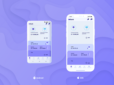 Bank App android app bank design graphic design illustration inreface ios logo ui uidesign ux vector web