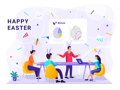 Happy Easter app branding card cards design easter happy illustration logo ui uidesign ux vector web