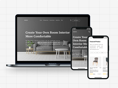 MySPACE Furniture Landing Page Website (Mockup)