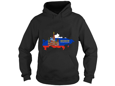 Moscow city landmark hoodie / tshirt design apparel apparel design city costume design fashion flag hoodie hoodies illustraion landmark merchandise merchandise design minimalist modern moscow russia summer sweater trending