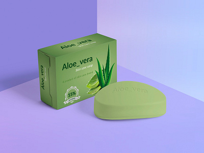 Aloe_vera soap box packaging design brand design designer dribbble graphic green illustraion minimalist mockup paper pharma pharmaceutical product professional skincare soap trending