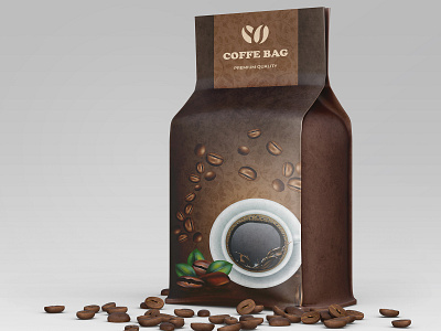 Coffe bag packaging design
