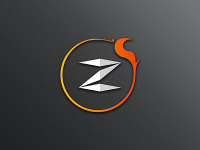 Z letter logo template design