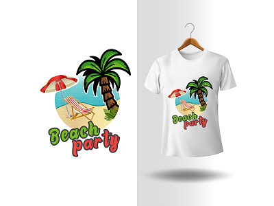 Ocean side stylish summer t-shirt and apparel trendy design