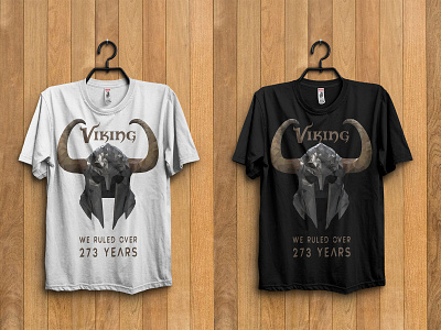 Viking ruler low poly t-shirt design