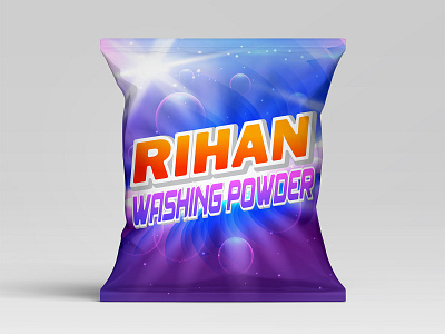 Detergent powder pouch packaging design