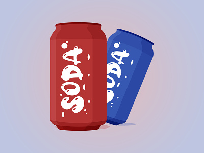 Soda Can Vector/Illustration 3d alcohol beer beverage blue branding can carbonated cold drinks drinks graphic design illustration label minimalist mockup packaging red soda can vector