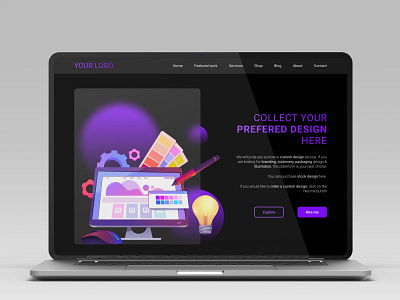 Designer website template design