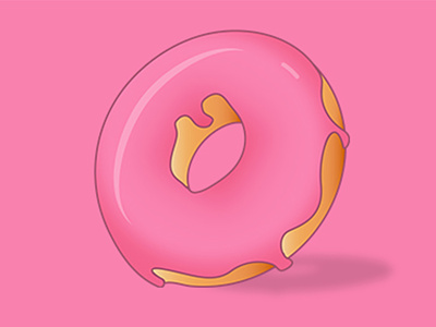 Sweet Doughnut vector/Illustration 3d digital art feminine graphic design illustration line art minimalist trending vector art