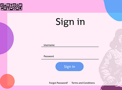 Daily 001 Sign-in page design illustration ui