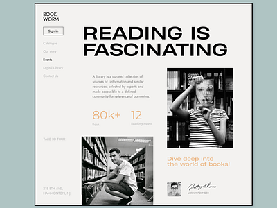 Bookstore webpage concept black and white book books bookshop bookstore bw concept shop uiux webdesign website website design
