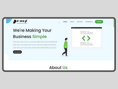 UI-UX for PIROX responsive ui ux web web desdign web design