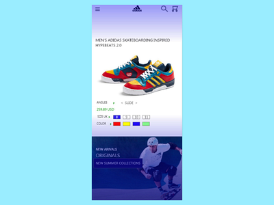 Adidas Sneaker | App Design | User Interface