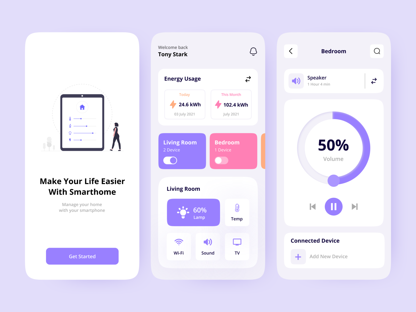 🏡Smart Home App by Ivanka Alan⚡ on Dribbble