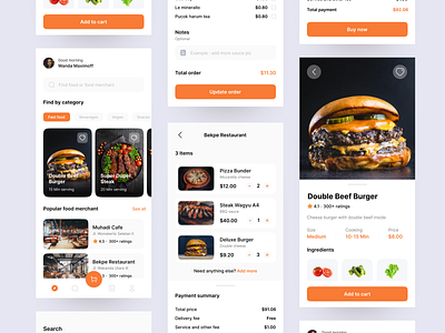 Loewe - Food Delivery App #10amDesignChallenge01 app branding clean design design design challenge food app food delivery app illustration logo mobile app design mobile design mobile ui simple design ui ui design uiux ux web design